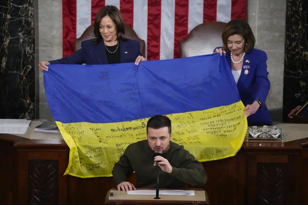 ZELENSKYY THANKS ‘EVERY AMERICAN,’ SEES ‘TURNING POINT’