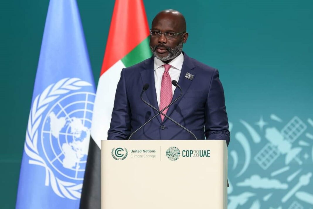 AT COP28, PRESIDENT WEAH UNDERSCORES GROWING THREATS OF GLOBAL WARMING AND CLIMATE CHANGE