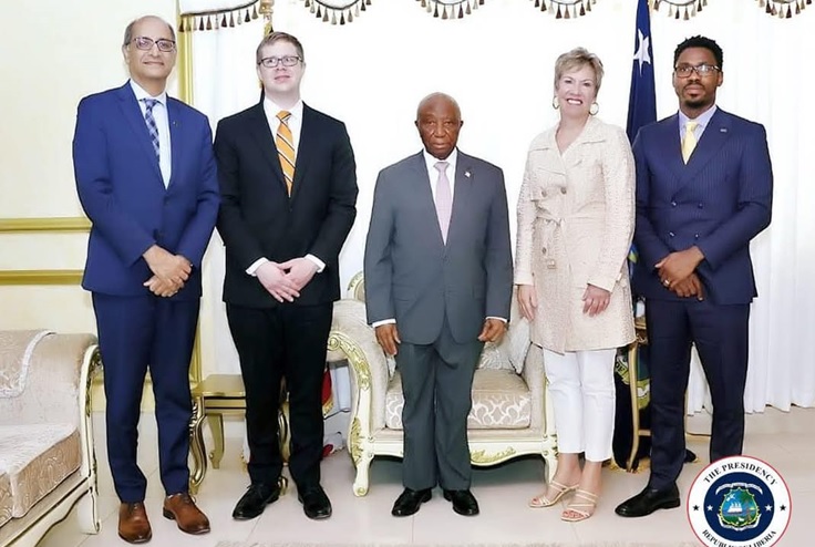 PRES. BOAKAI COMMENDS CARTER CENTER’S MENTAL HEALTH WORK DURING VISIT BY JIMMY CARTER’S GRANDSON