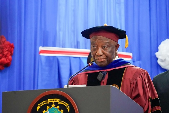 PRESIDENT BOAKAI DELIVERS GRADUATION SPEECH AT BONG COUNTY TECHNICAL COLLEGE, URGES LIBERIAN YOUTH TO LEAD WITH PURPOSE PRESIDENT BOAKAI DELIVERS GRADUATION SPEECH AT BONG COUNTY TECHNICAL COLLEGE, URGES LIBERIAN YOUTH TO LEAD WITH PURPOSE