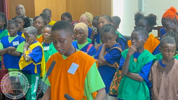 LIBERIAN CHILDREN FROM THREE COUNTIES PETITION SENATE FOR EDUCATION, HEALTHCARE, AND JOBS LIBERIAN CHILDREN FROM THREE COUNTIES PETITION SENATE FOR EDUCATION, HEALTHCARE, AND JOBS