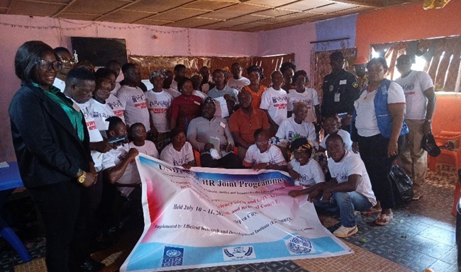 UNDP AND ERDI CONDUCT TRAINING ON SEXUAL AND GENDER-BASED VIOLENCE REPORTING IN NIMBA COUNTY UNDP AND ERDI CONDUCT TRAINING ON SEXUAL AND GENDER-BASED VIOLENCE REPORTING IN NIMBA COUNTY