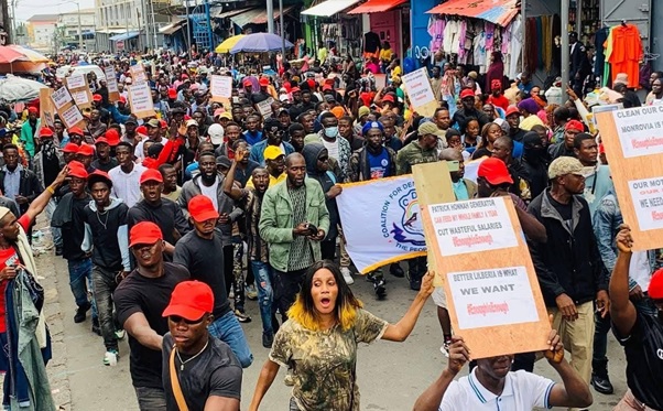 MASS PROTEST BEGINS IN MONROVIA AS OPPOSITION CHALLENGES BOAKAI GOVERNMENT MASS PROTEST BEGINS IN MONROVIA AS OPPOSITION CHALLENGES BOAKAI GOVERNMENT