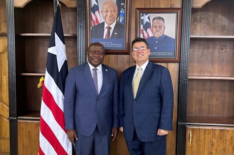 U.S. EMBASSY ENVOY MEETS LIBERIA’S FINANCE MINISTER NGAFUAN TO BOOST TRADE AND INVESTMENT COOPERATION