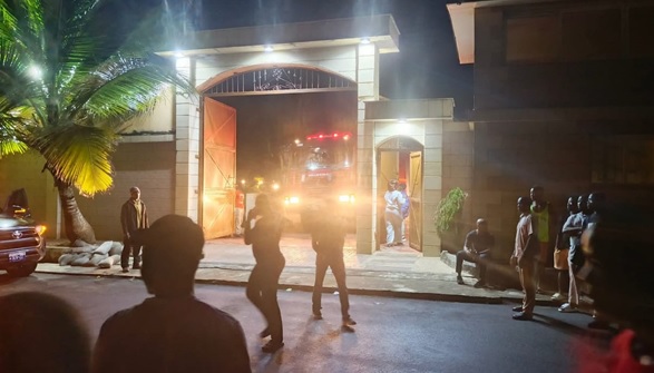 FORMER PRESIDENT WEAH’S HOME DAMAGED BY FIRE; ELECTRICAL SHOCK SUSPECTED