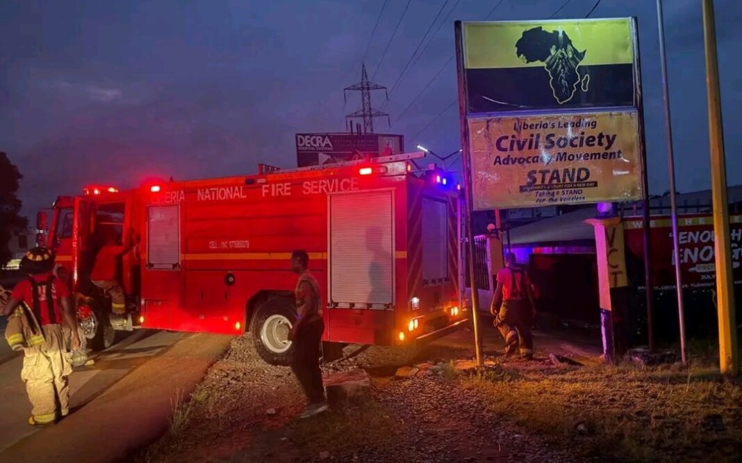 LIBERIA: OPPOSITION CONDEMNS ARSON ATTACK ON STAND AND DEMANDS IMMEDIATE GOVERNMENT ACTION