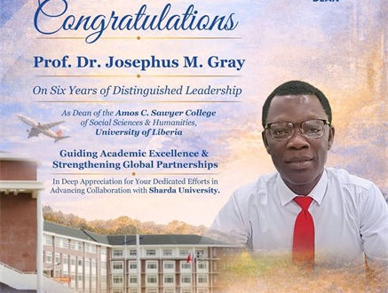 UL’S PROF. DR. GRAY RECEIVES PRESTIGIOUS INTERNATIONAL RECOGNITION FROM INDIA’S SHARDA UNIVERSITY