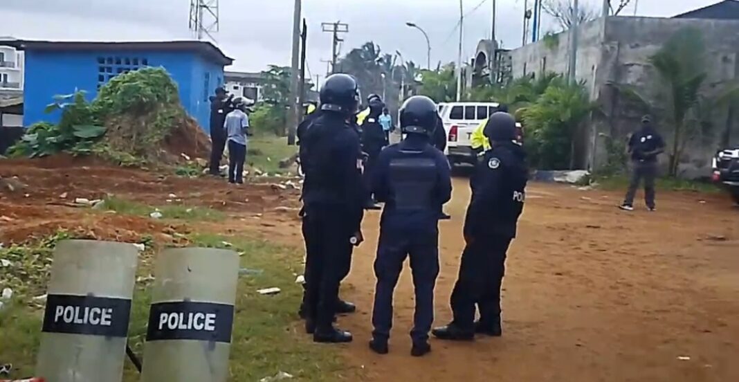 LNP BESIEGES MULBAH MORLU’S HOME AS STAND CHAIRMAN HEADS TO COURT TO SURRENDER SEIZED POLICE FIREARM AMID EXPLOSIVE CLASH WITH POLICE CHIEF GREGORY COLEMAN LNP BESIEGES MULBAH MORLU’S HOME AS STAND CHAIRMAN HEADS TO COURT TO SURRENDER SEIZED POLICE FIREARM AMID EXPLOSIVE CLASH WITH POLICE CHIEF GREGORY COLEMAN