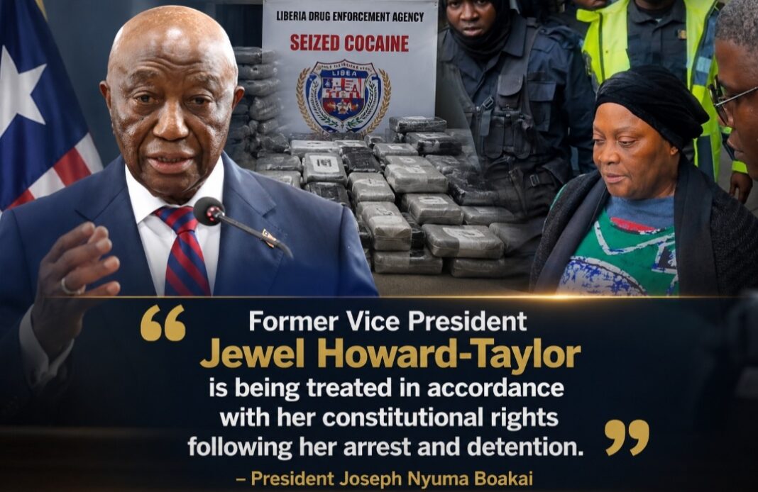 BOAKAI DEFENDS TAYLOR’S ARREST, PROMISES DRUG CRACKDOWN WILL CONTINUE ‘WITHOUT FEAR OR FAVOR’ BOAKAI DEFENDS TAYLOR’S ARREST, PROMISES DRUG CRACKDOWN WILL CONTINUE ‘WITHOUT FEAR OR FAVOR’